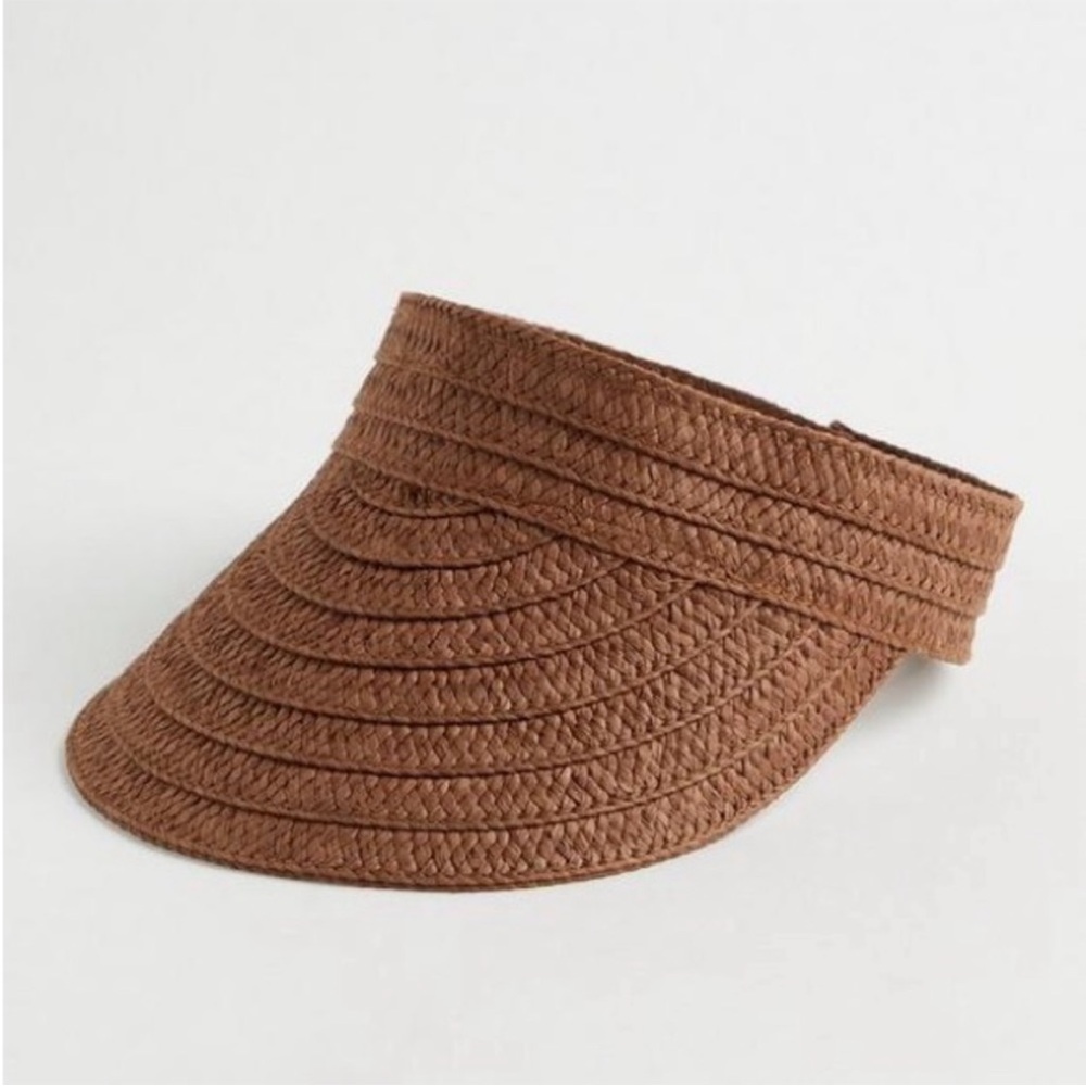 Torrid Packable Brown Woven Sun Visor Size M/L
